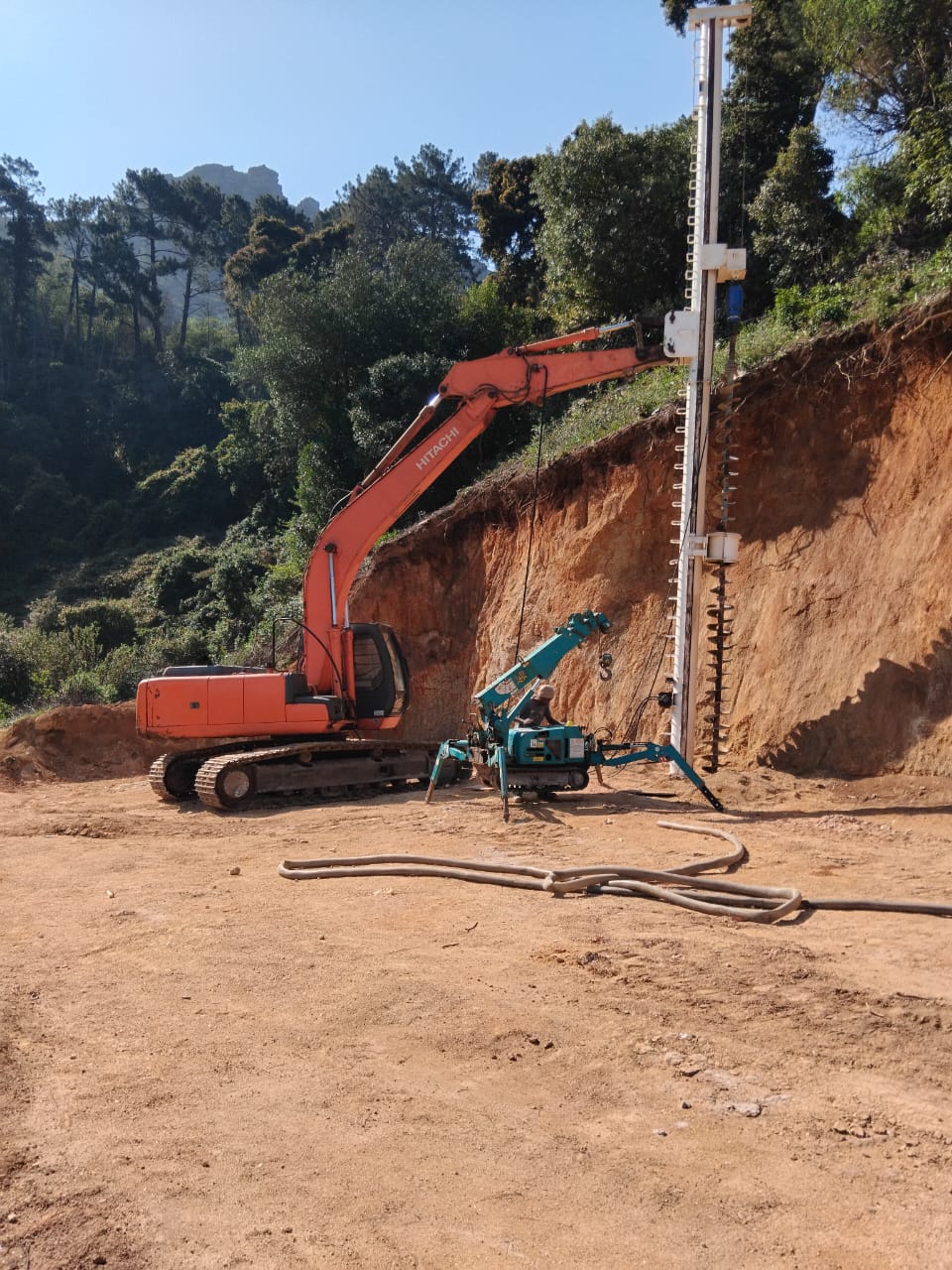 Team working on foundation project